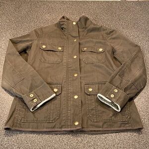 JCREW GREEN FIELD JACKET SIZE SMALL